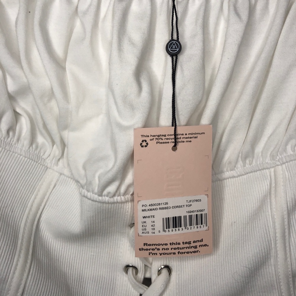 NWT Missguided Milkmaid Corset Top - Picture 5 of 5